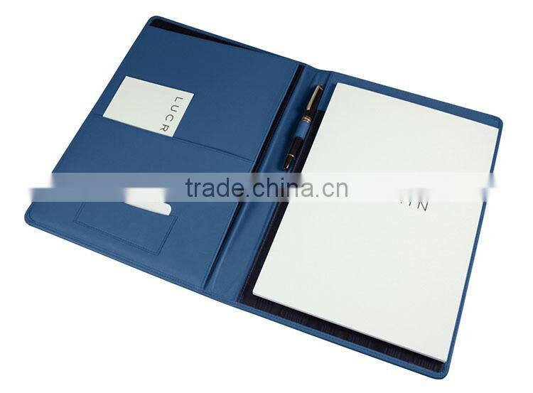 A4 Portfolio folder With Notepad and documents bag high quality business pad holder, Simple portfolio