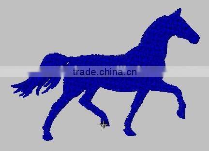 2016 different colors horse pattern embroidery patch badges