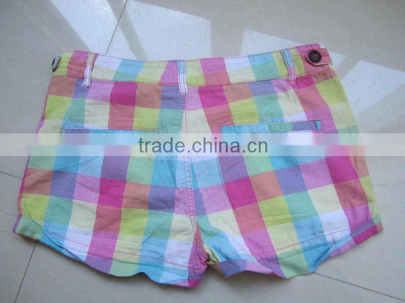 2012 new fashion ladies Colored casual soft cotton hot shorts