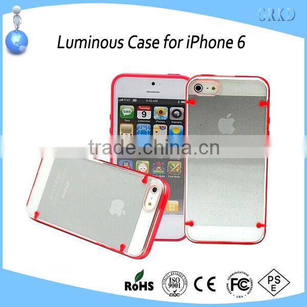 new popular night luminous phone case for iPhone 6