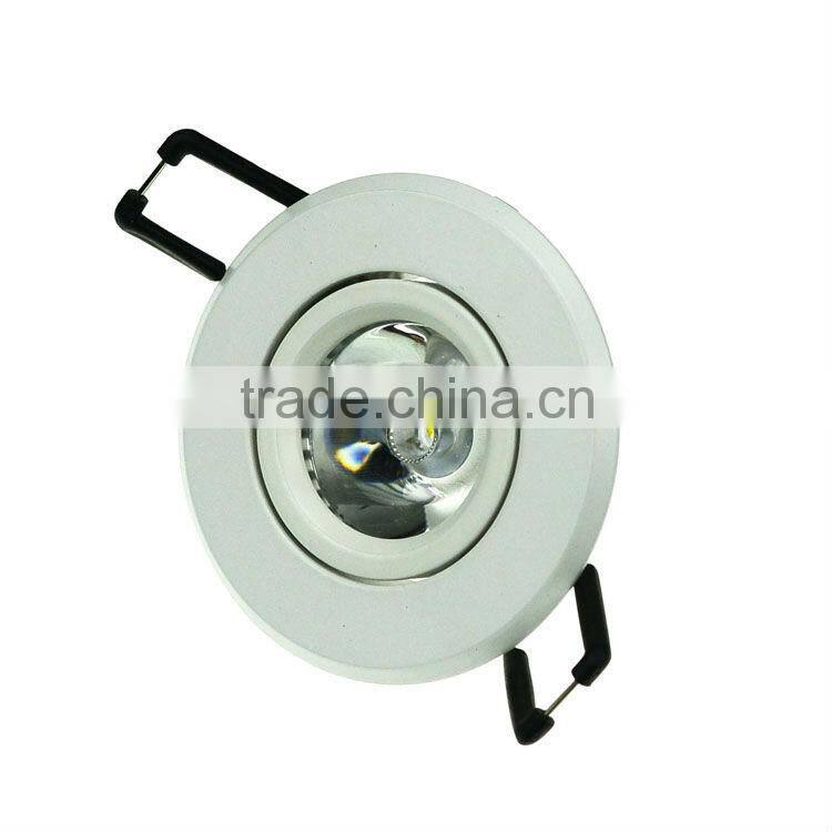 Newest white indoor LED down light with CE RoHS C-tick (AN-OCLA-1W)