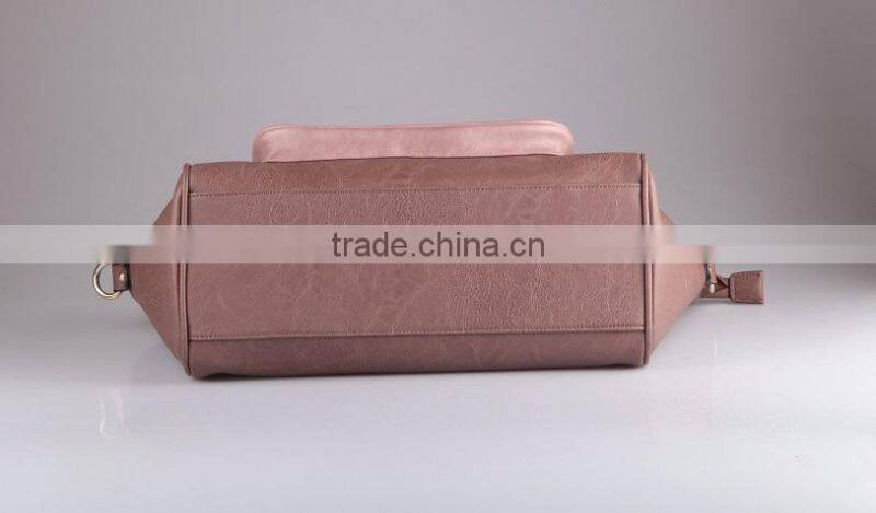 2840-2015 quilted two tones custom tote handbag wholesale China