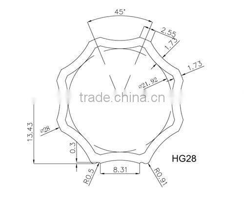 Aluminum alloy extrusions of sliding curtain rail