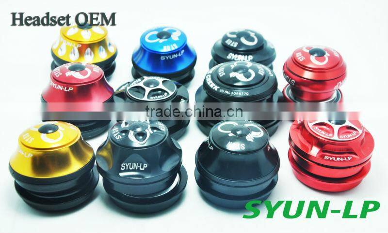 alloy aluminum fork tube threaded 1.5" threadless integrared build in bearing 1-1/8 MTB bicycle headset