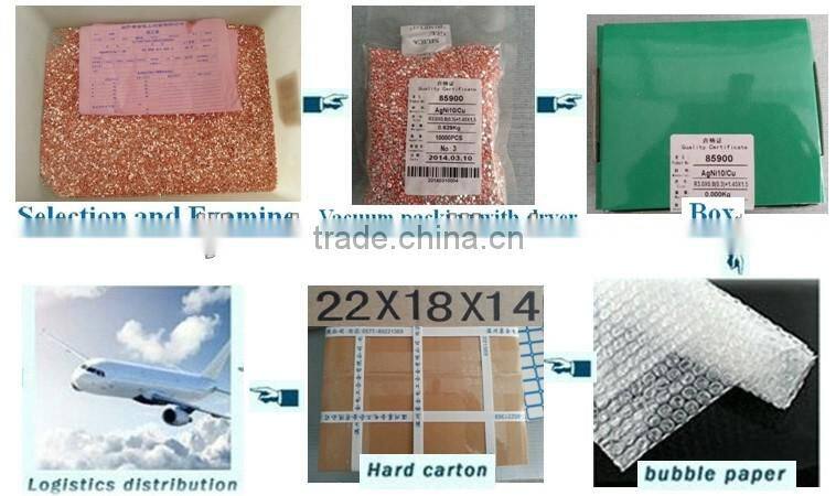 high quality silver electrical contact/contact points/birmetal