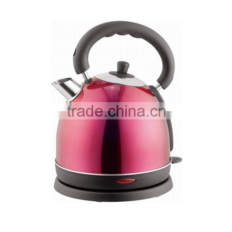 High Capacity Temperature Controlling Red Electric Kettle