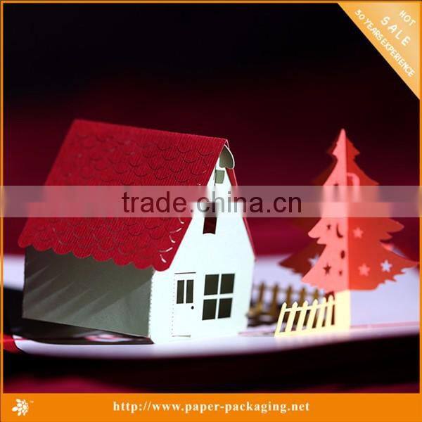 2016 hot sale pop up cards for christmas