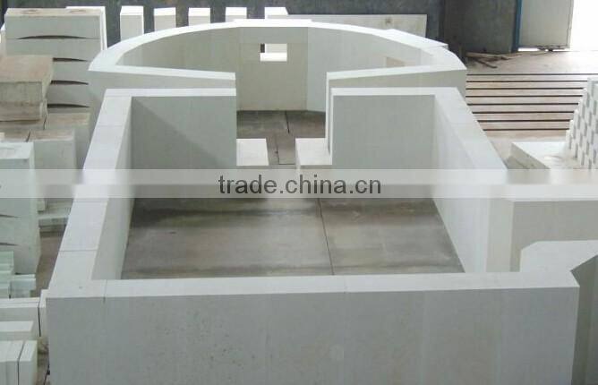 Fireproof case fused cast azs refractory brick for glass furnace, AZS--33,36,41