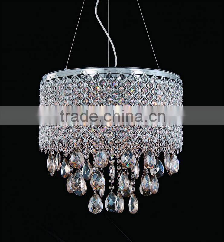 Residential best quality modern crystal pendant lighting/chandelier crystal 11531