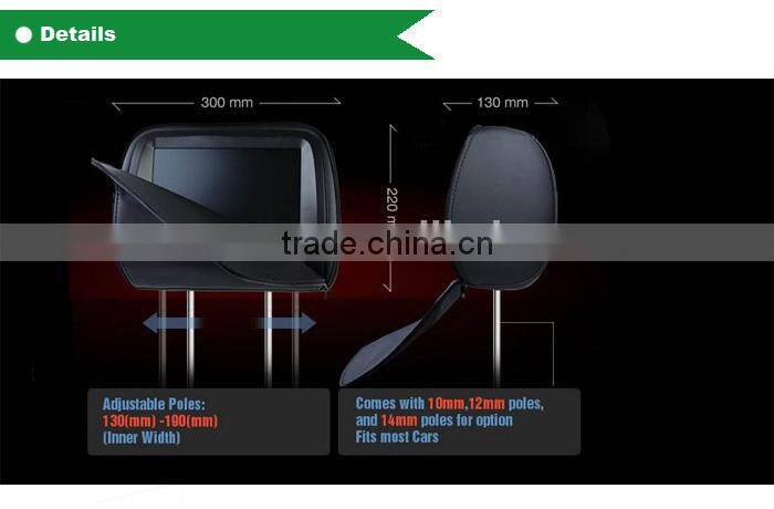 2015 best selling 9 inch/7inch headrest mount car dvd player for fiat grande punto evo