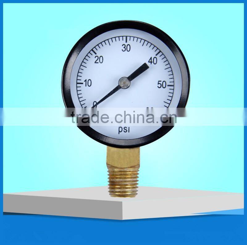 npt1/8 1500psi black 20mm mini pressure gauge Stainless steel pressure gauge