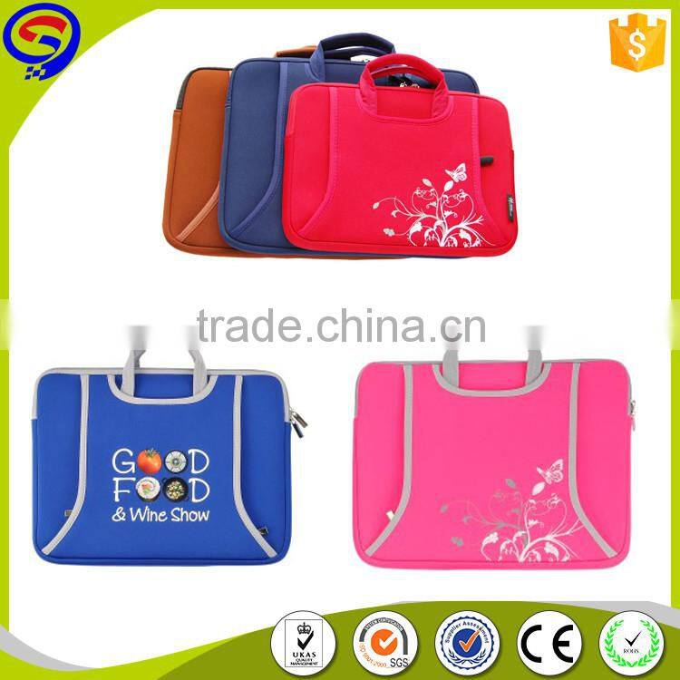 13" Size and Silk screen print neoprene computer bag