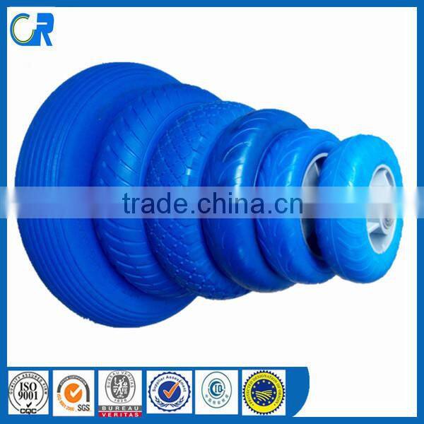 China Qingdao Flat Free Tire 3.50-5 foam tire