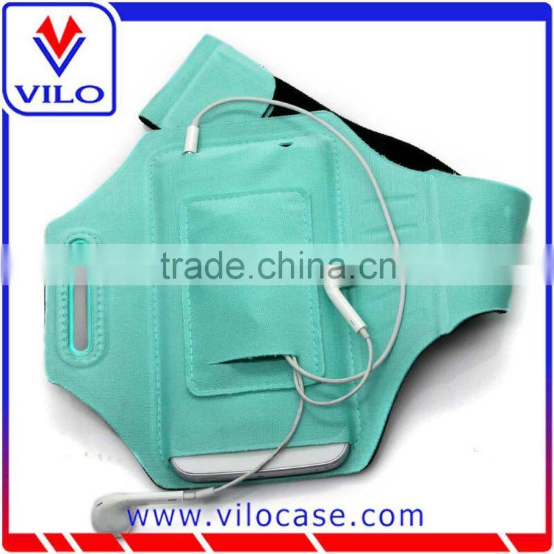 beautiful design card holder earphone jogging sports armband for running