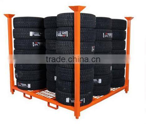 Warehouse storage equipment foldable tire rack