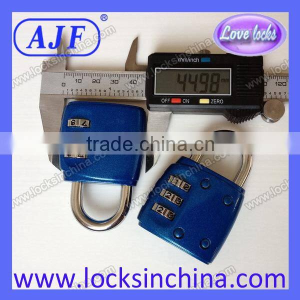 AJF High quanltiy Fashion fitness club blue digital padlock combination