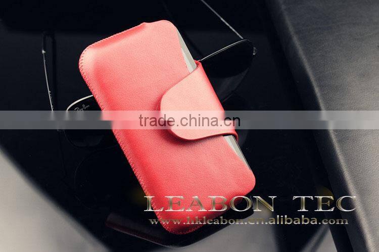 Window Smart view leather flip cover case for iphone 4 phone case