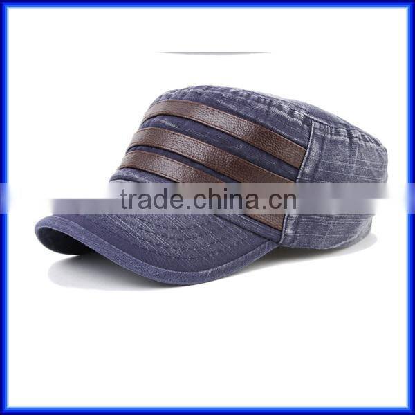 Jean Washed Cotton snapback military cap
