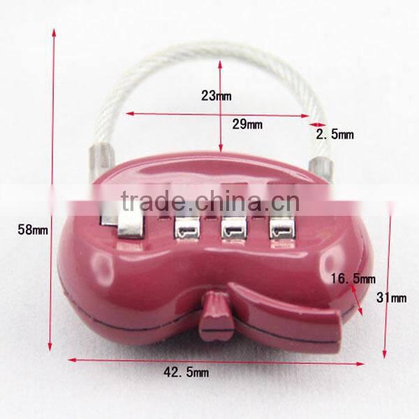 High quality Zin Alloy changeable combination lock,combination padlock,kidney shape digital lock, CH-138