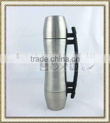 16oz travel mug with leather cover outer no handle