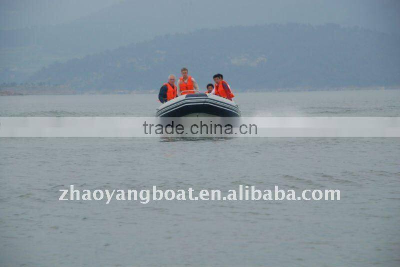 (CE)optional floor size PVC material folding boat