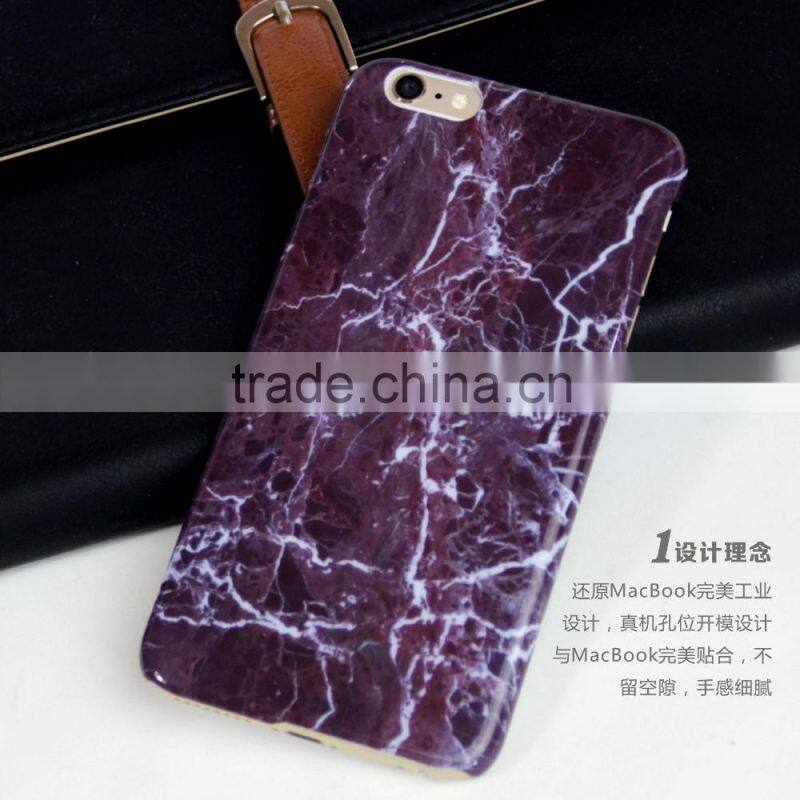 Poplar design 2016 marble PC hard case for iphone 6s