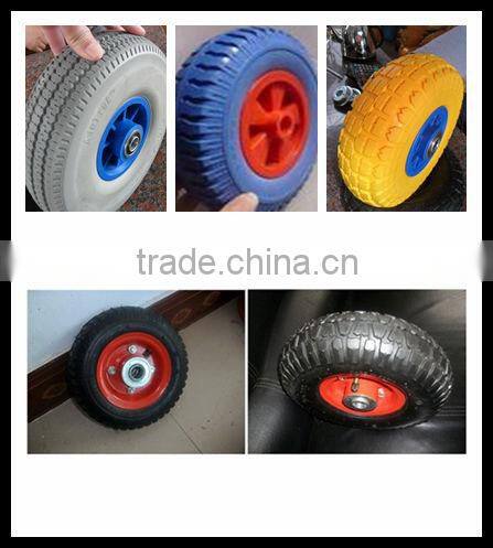 10inch pu foam trolley wheels 2.50-4 caster