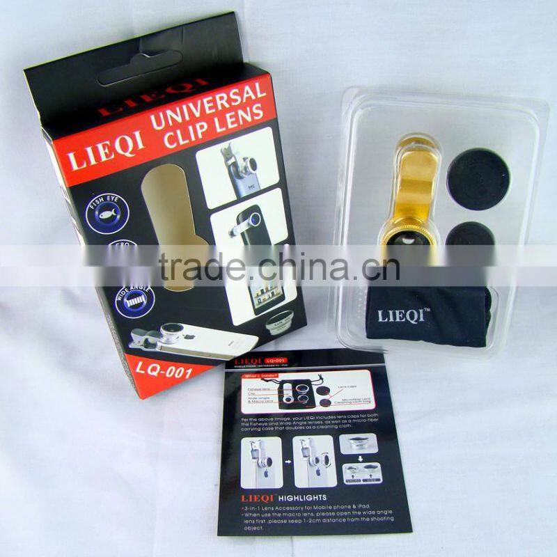 2015 Clip Fisheye Camera Lens Universal Samrtphones Cell Phone Lens Attachment