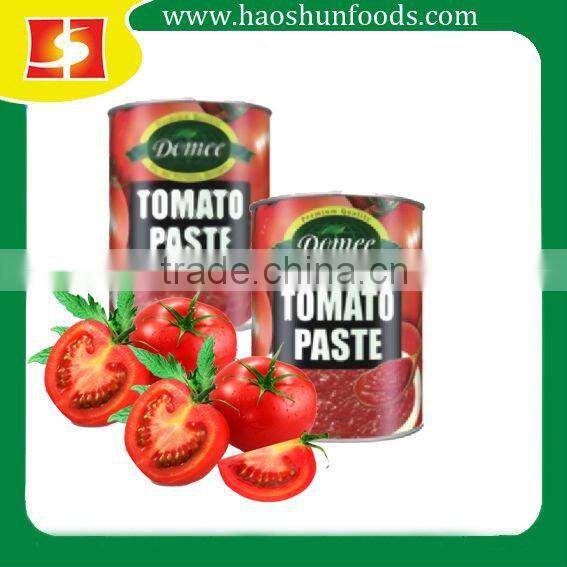 Canned tomato paste