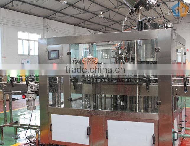 Full automatic alcohol beer filling equipment three in one