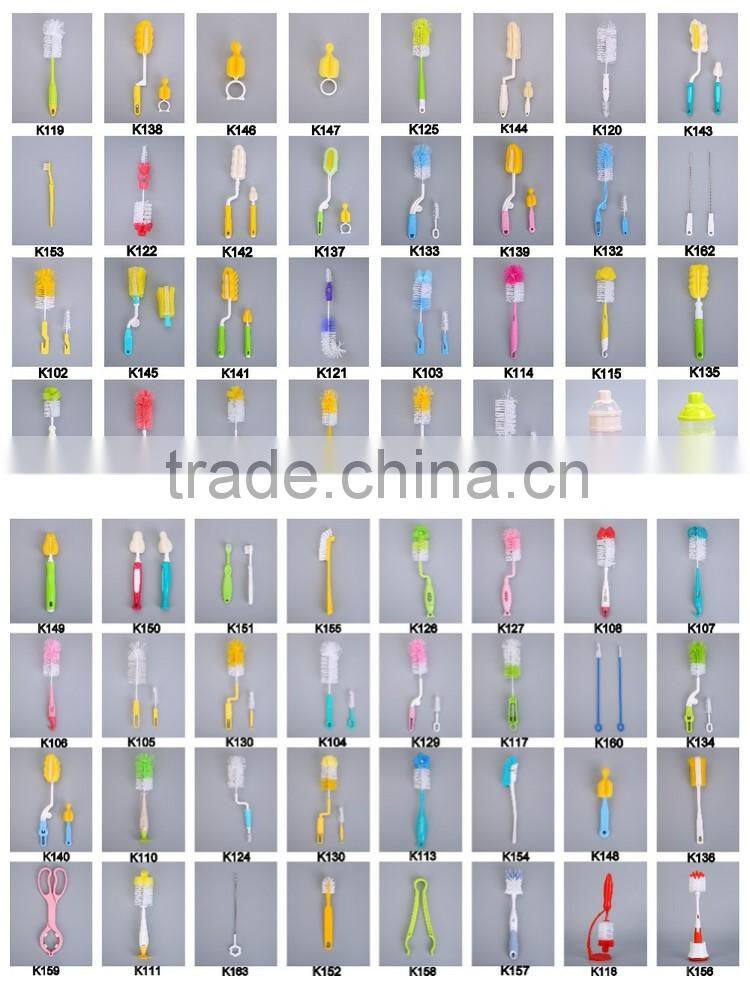 2016 Hot Sale Easy Cleaning Nylon feeding baby bottle brush