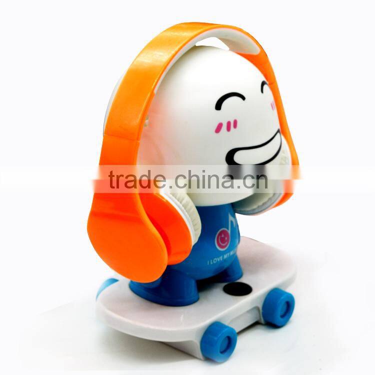 Hot selling new model cell phone accessories super bass stereo headphone sports headset in orange white