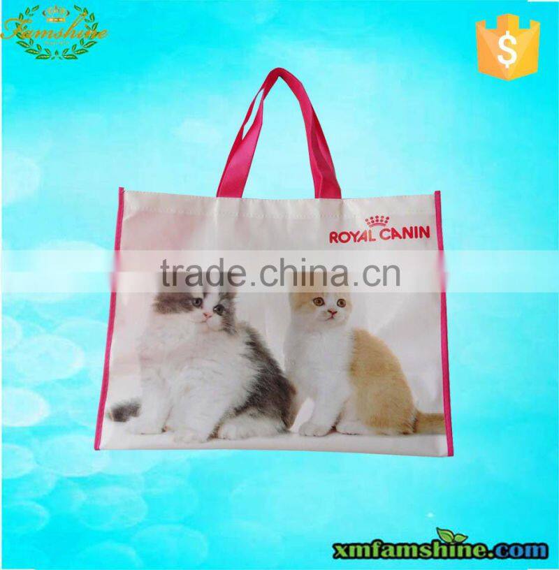 promotion laminated non woven shopping tote bag