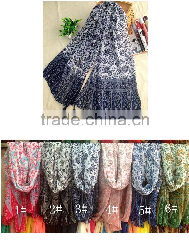 Most popular 100% silk scarf fashionable shawl and winter polyester scarf