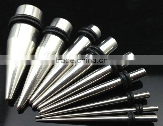 Stainless steel tapers with plated Ear Expanders