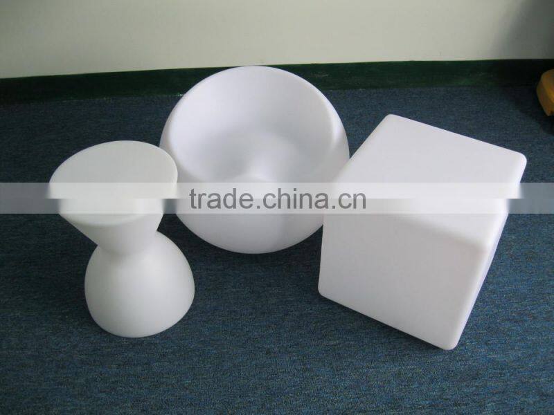 Rechargeale plastic led chair furniture for nightclub, bar