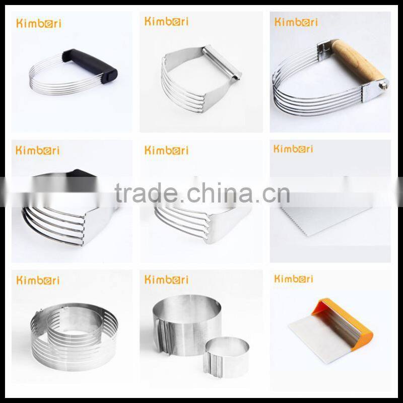 LFGB/FDA Mirror Finish High Quality Good Function Soft Grip Handle Stainless Steel Pastry Blender