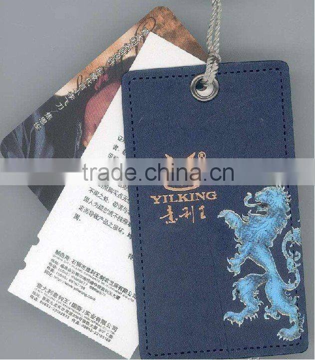 colorful paper hang tags/garment tag