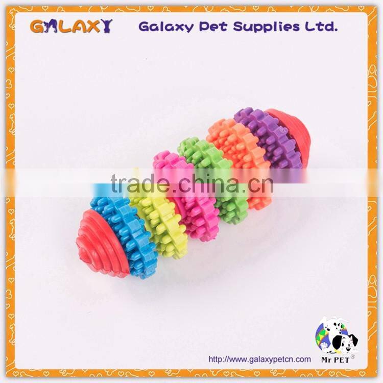 RT2097 Top quality rubber dumbbell dog chew toy
