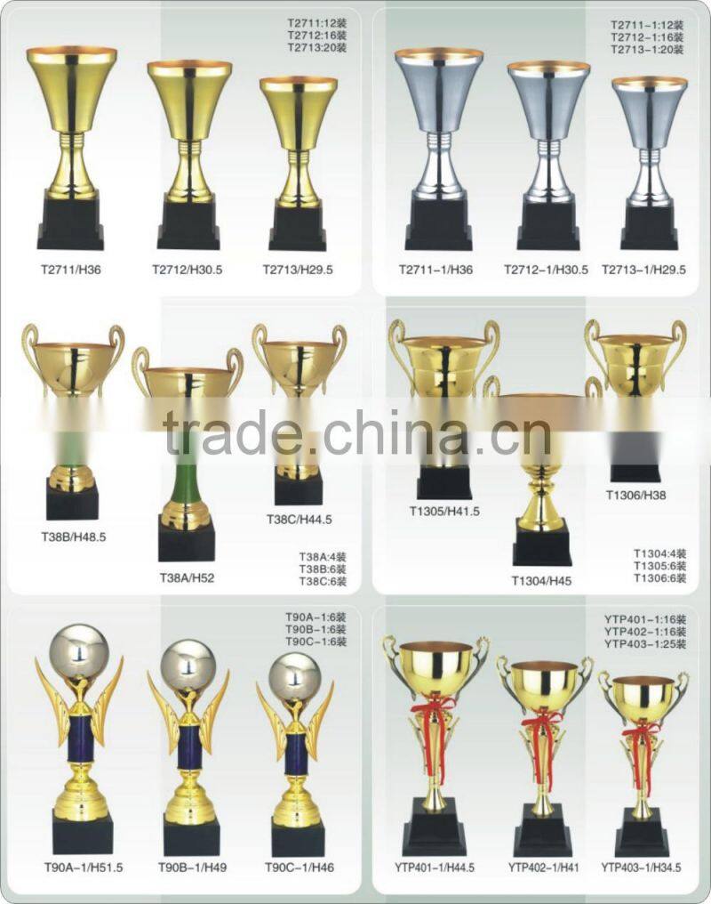 Hot sale high-end 38ABC gold competitions metal awards souvenir trophies trophy cup