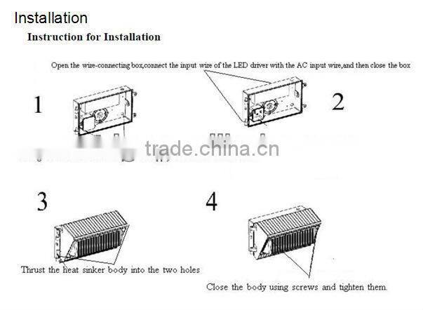 China top ten manufacturer of LED wall light 80W
