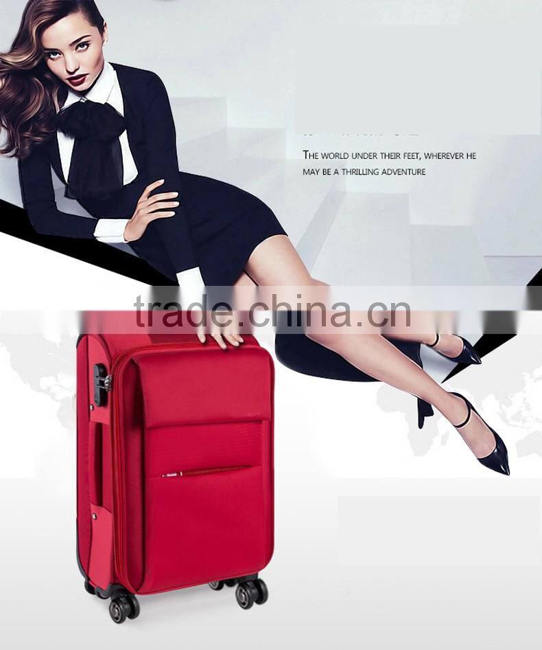 Oxford Fabric Qurable Conjoined Bag Handle Expandable Trolley Luggage Laptop Trolley Bag