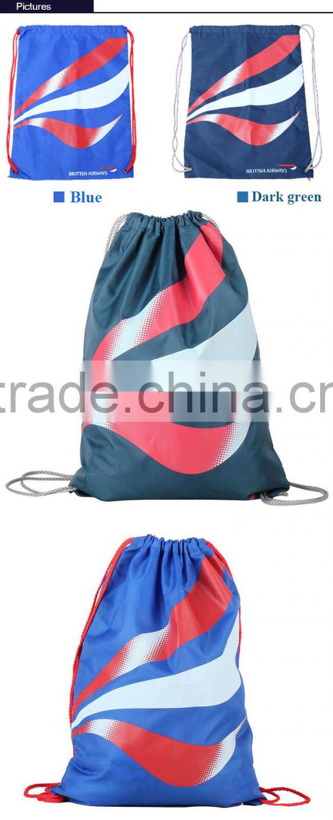 Sport Drawstring Backpack Bag For Gym Kit