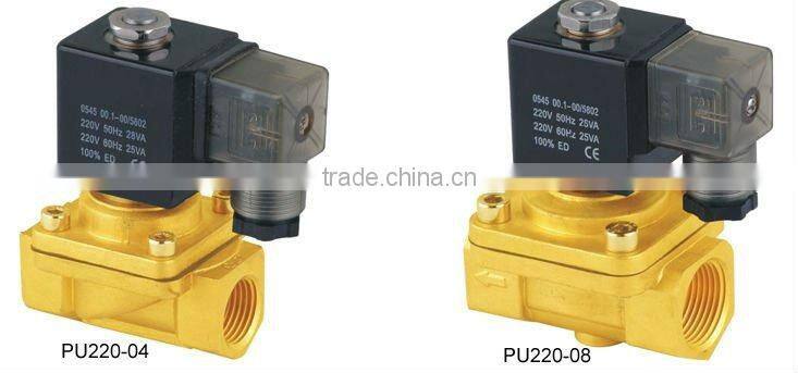PU220 series solenoid valve direct action solenoid valve fatory direct sales
