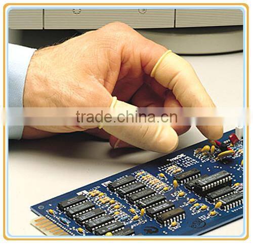 Antistatic Powder free Cleanroom ESD Latex Finger Cot