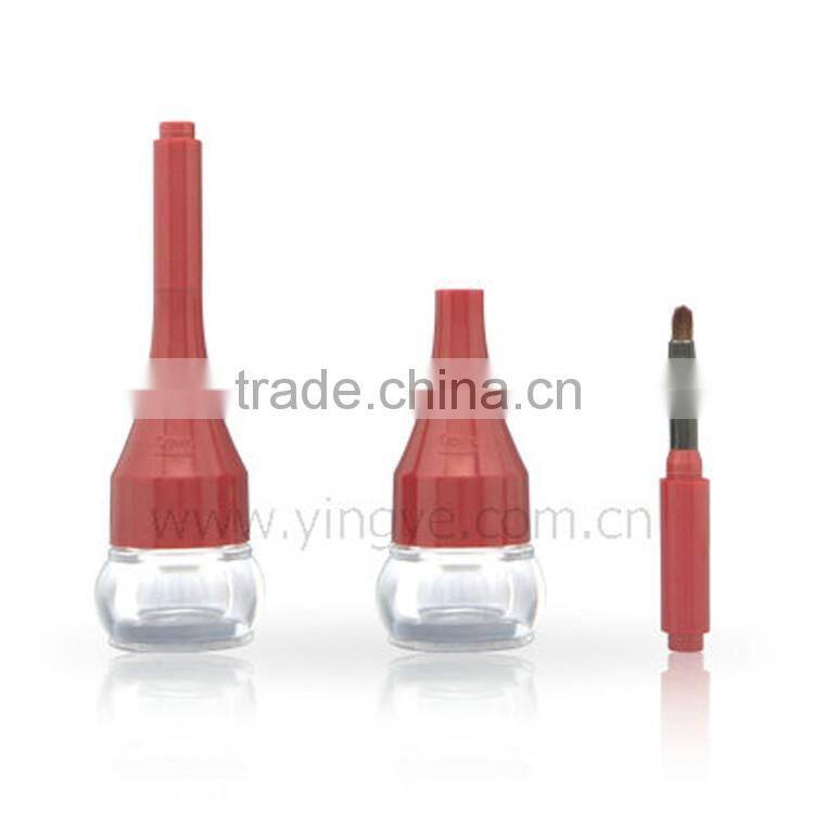 Elegant red unique shape empty lipgloss packaging