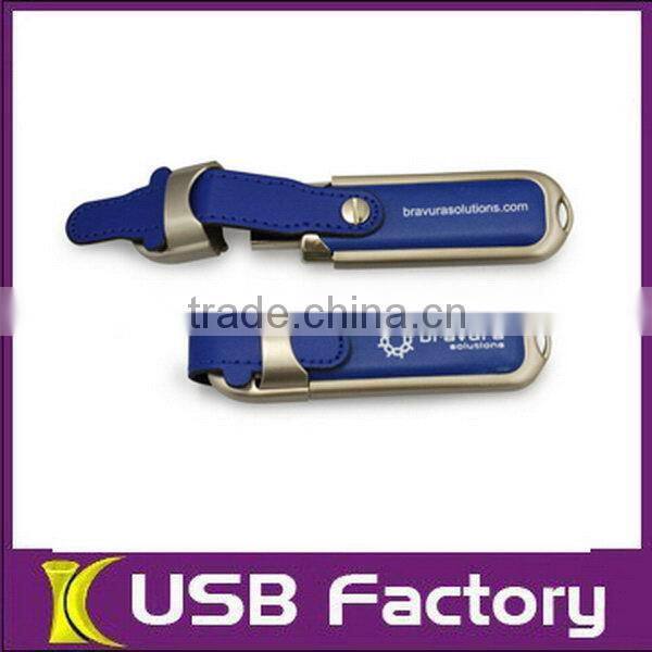 Top level best selling leather case usb portable flash driver