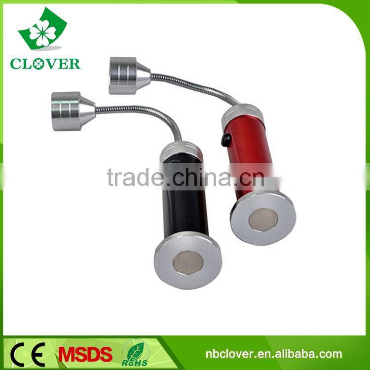 Super bright 9 LED flexible aluminum led magnetic work light