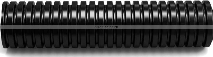 Plastic corrugated flexible orange conduit pipe