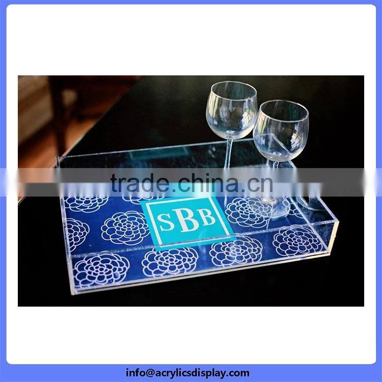 China gold manufacturer Supreme Quality pop acrylic table trays